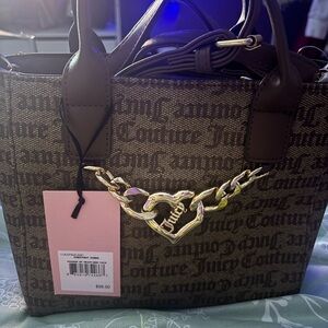 Juicy Couture Brown Mini Bag with Gold Accents